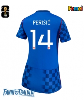 Croația Ivan Perisic #14 Echipament de Fotbal Replică Mondial 2026 Femei Deplasare